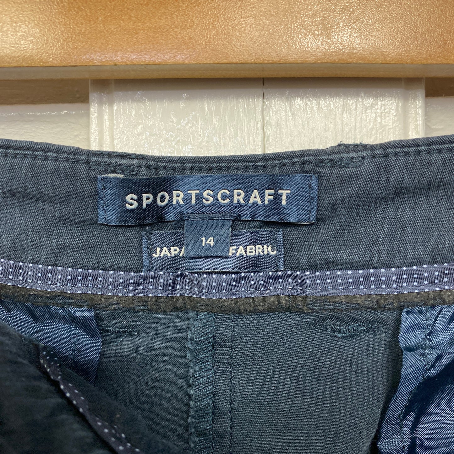 Sportscraft Shorts Size 14 Navy Zip Fly