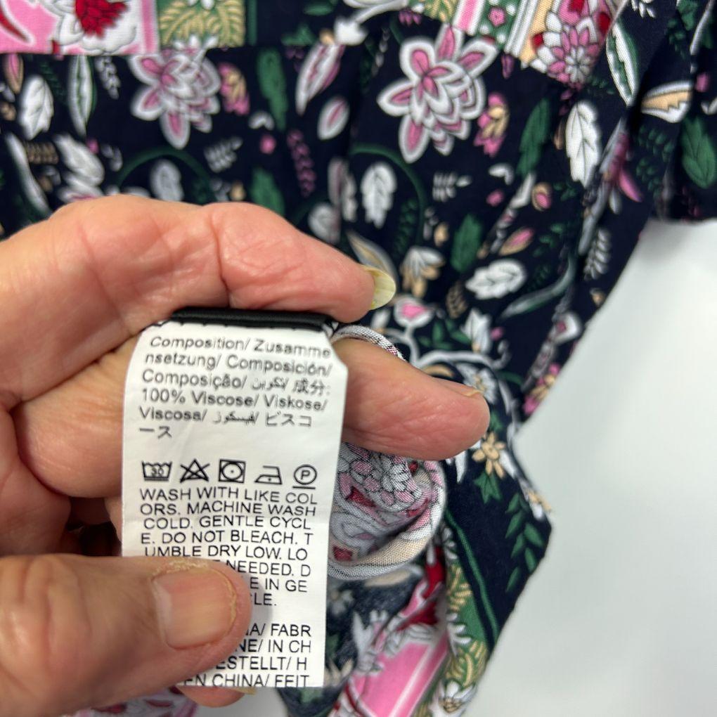 Emery Rose Black Floral Top - Size 4XL