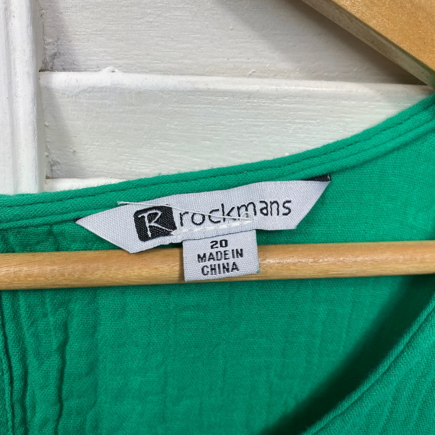 Rockmans Dress Size 20 Plus Green Pockets