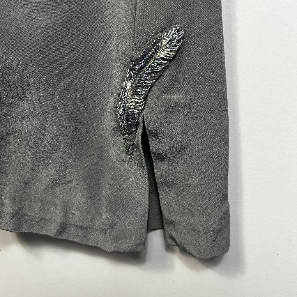 Handmade Grey Two Piece Cocktail Set - Size 20