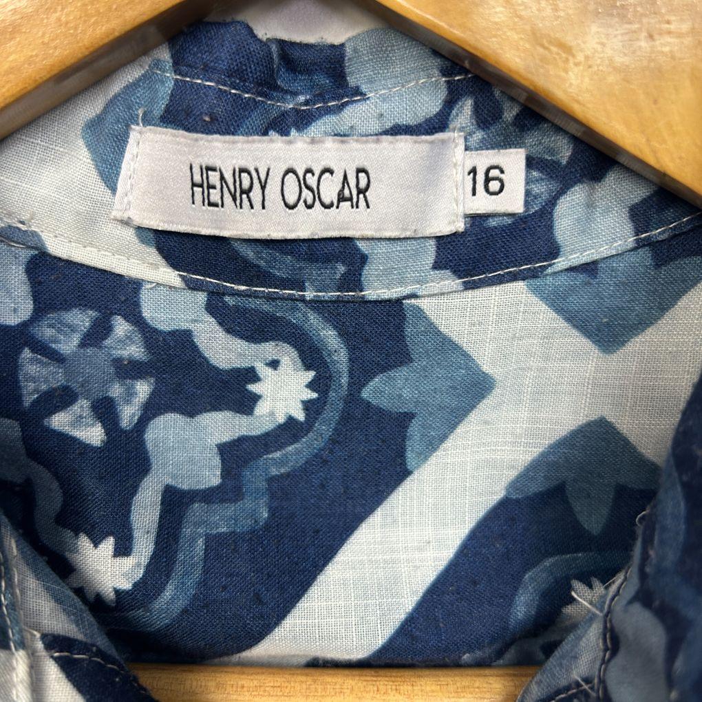 Henry Oscar Blue Shirt - Size 16
