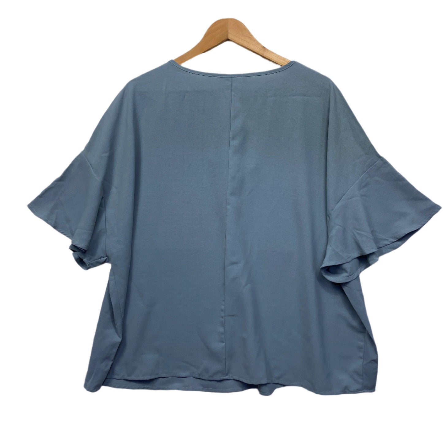 Shein Top Size 4XL 18 20 Blue Short Sleeve