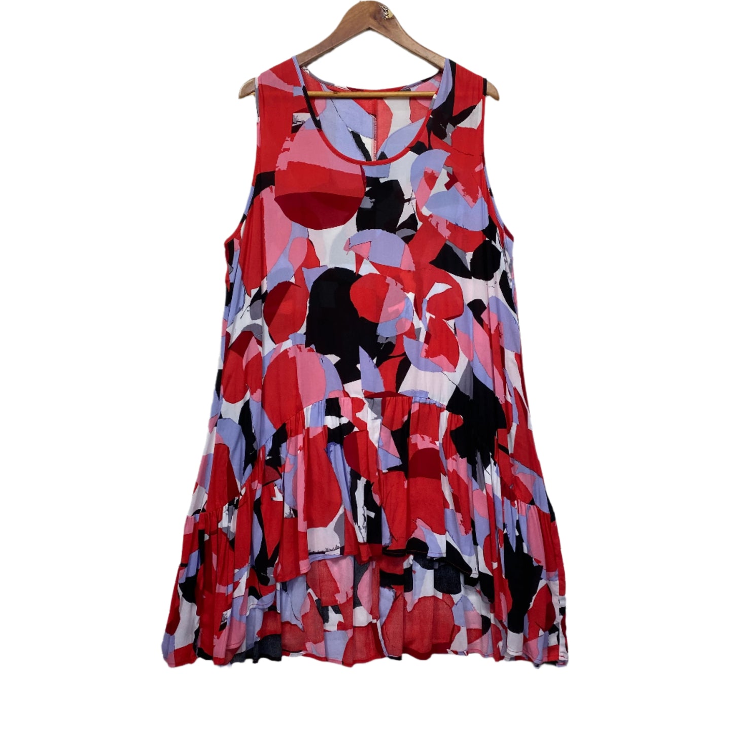 Taking Shape Dress Size 18 20 Sleeveless Multicoloured Midi Length