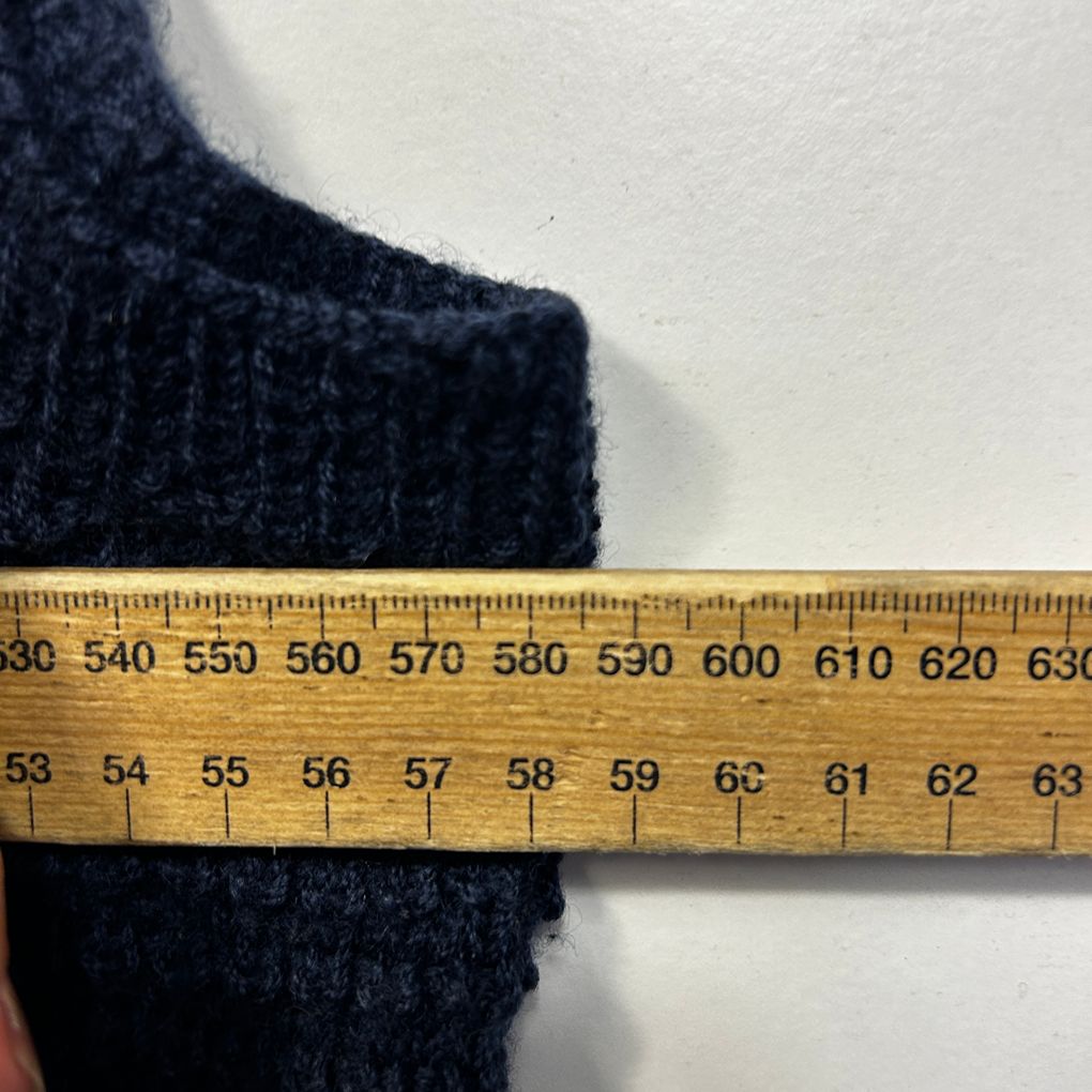 Vintage Navy Knit Vest - Size 14-18