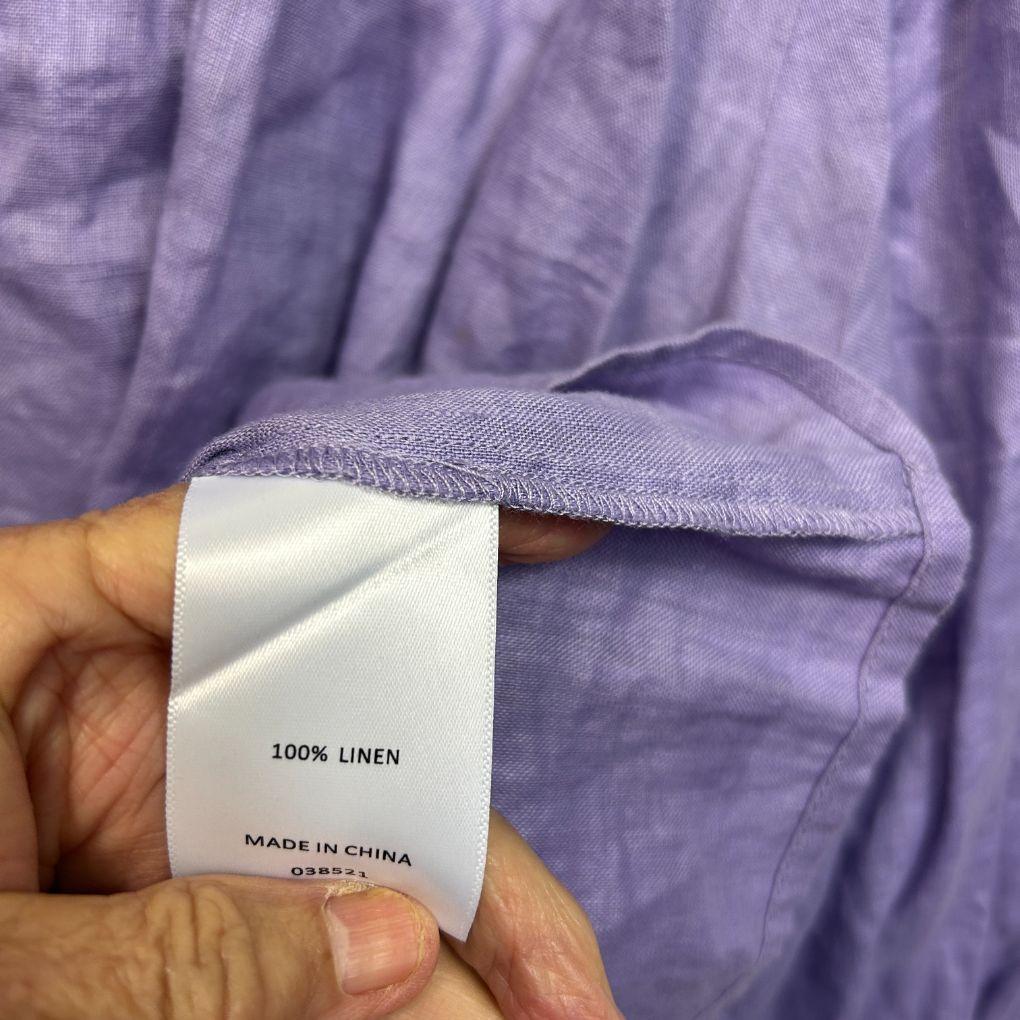 Sussan Lilac Linen Top - Size 20