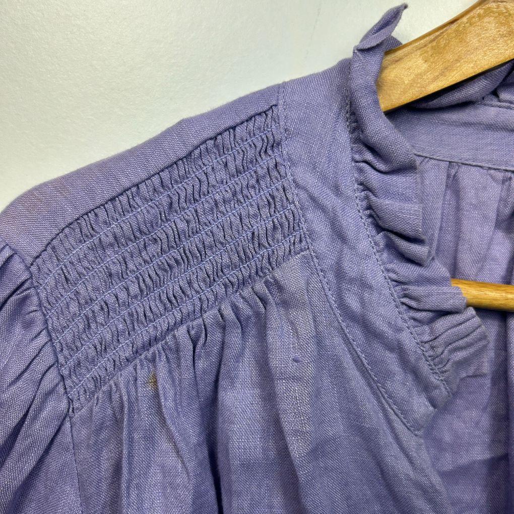 Sussan Lilac Linen Top - Size 20