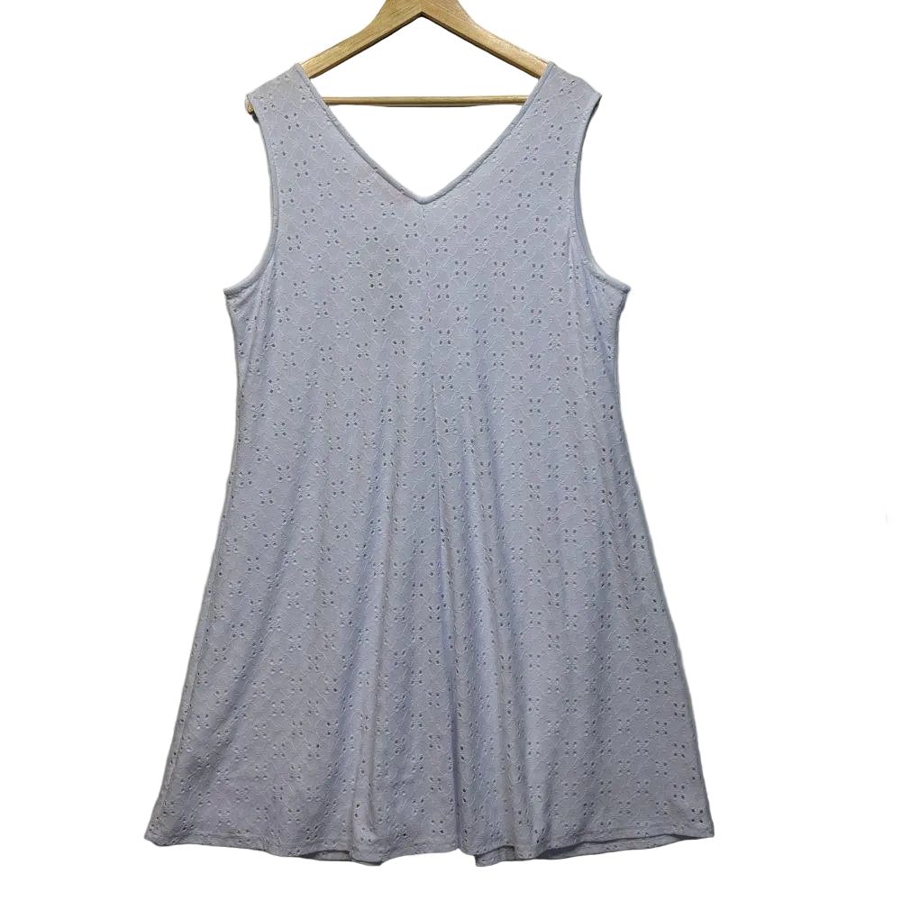Millers White Broderie Dress - Size 16