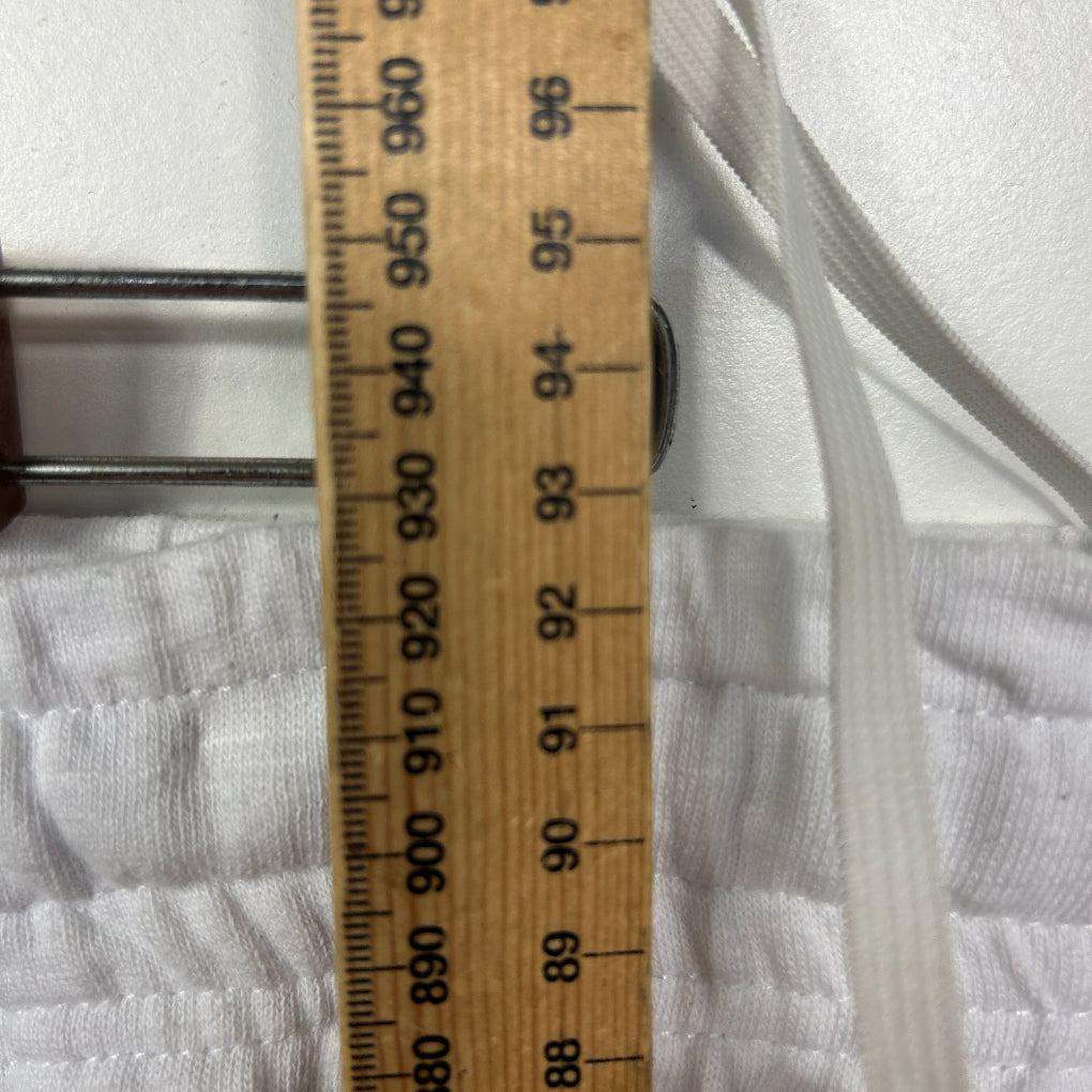 Elm Lifestyle White Cropped Jogger Pants - Size 14