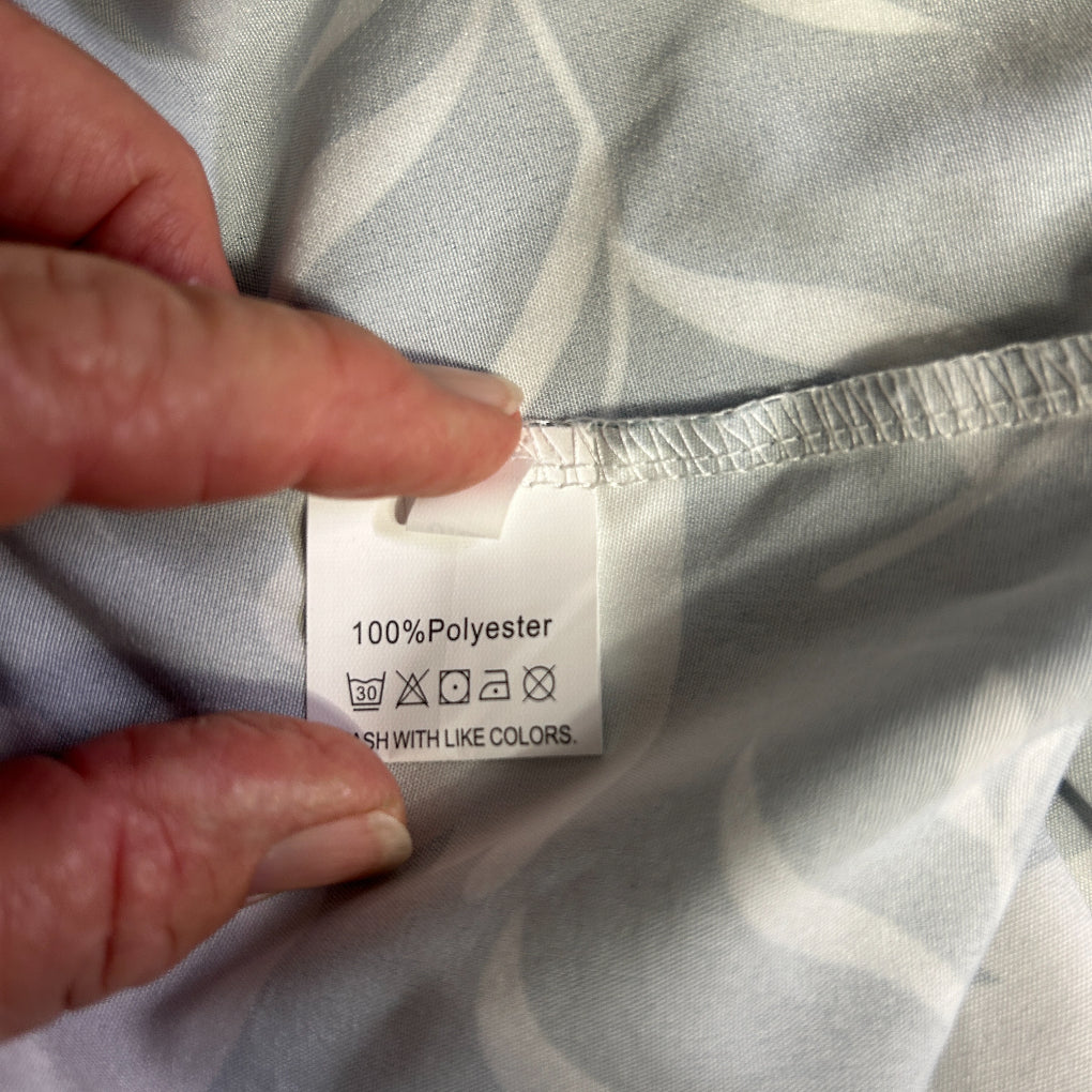 Green Floral Wide Leg Pants - Size 3XL