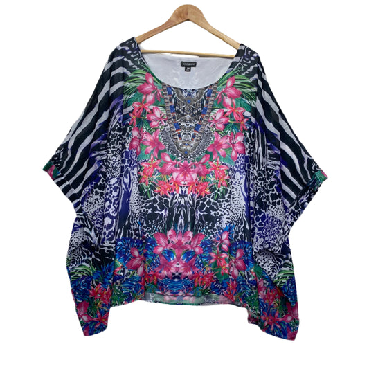 Autograph Kaftan Top Size 26 Multicoloured Floral