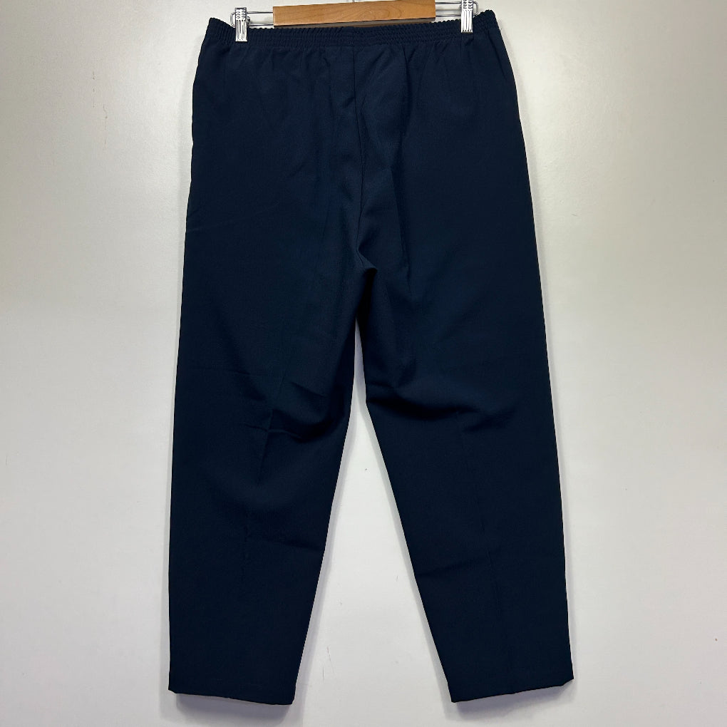 Black Pepper Navy Straight Leg Pants - Size 14