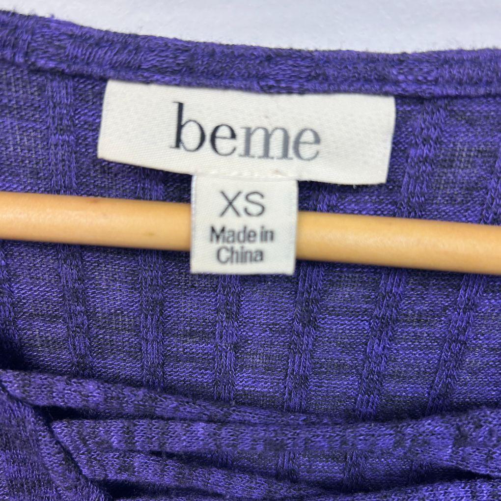 beme Purple Long Sleeve Top - Size 14/XS