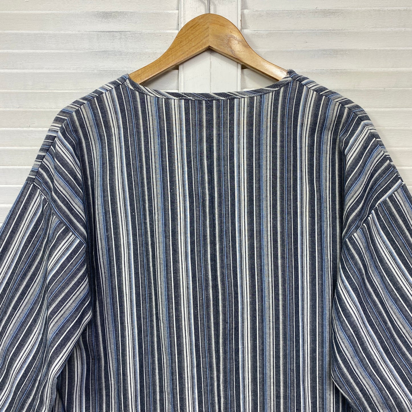 Zanzea Dress Size XL Long Sleeve Striped Midi Length Cotton