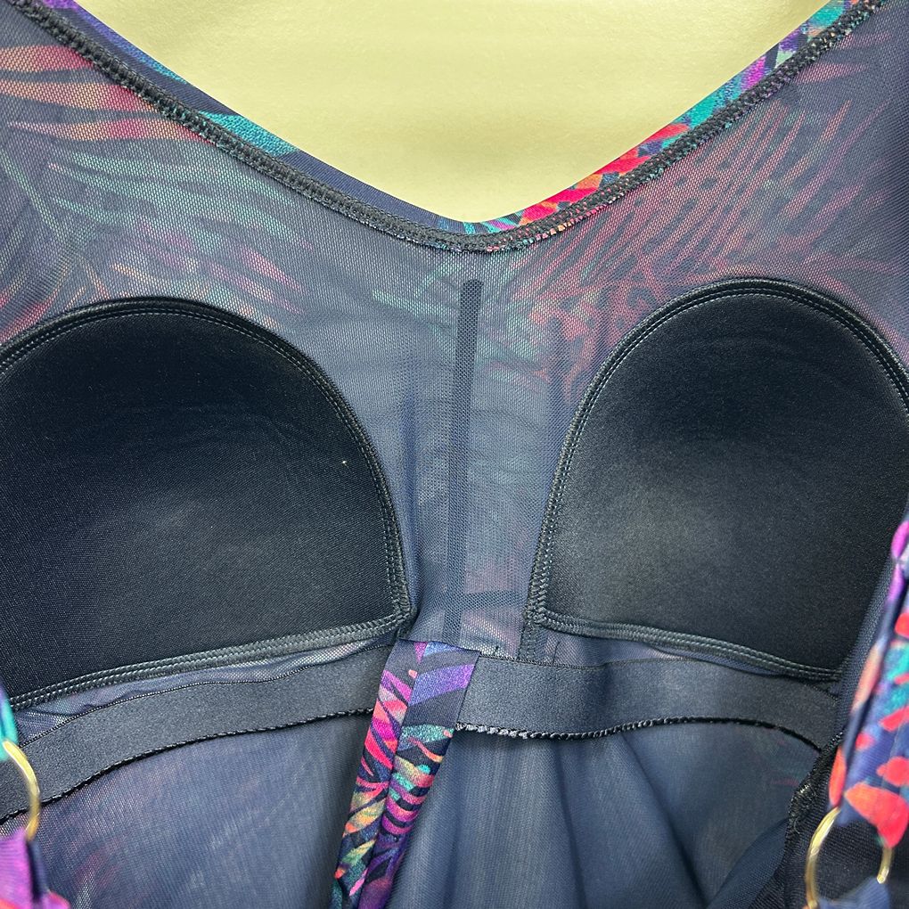 Millers Navy Print Swimdress - Size 18