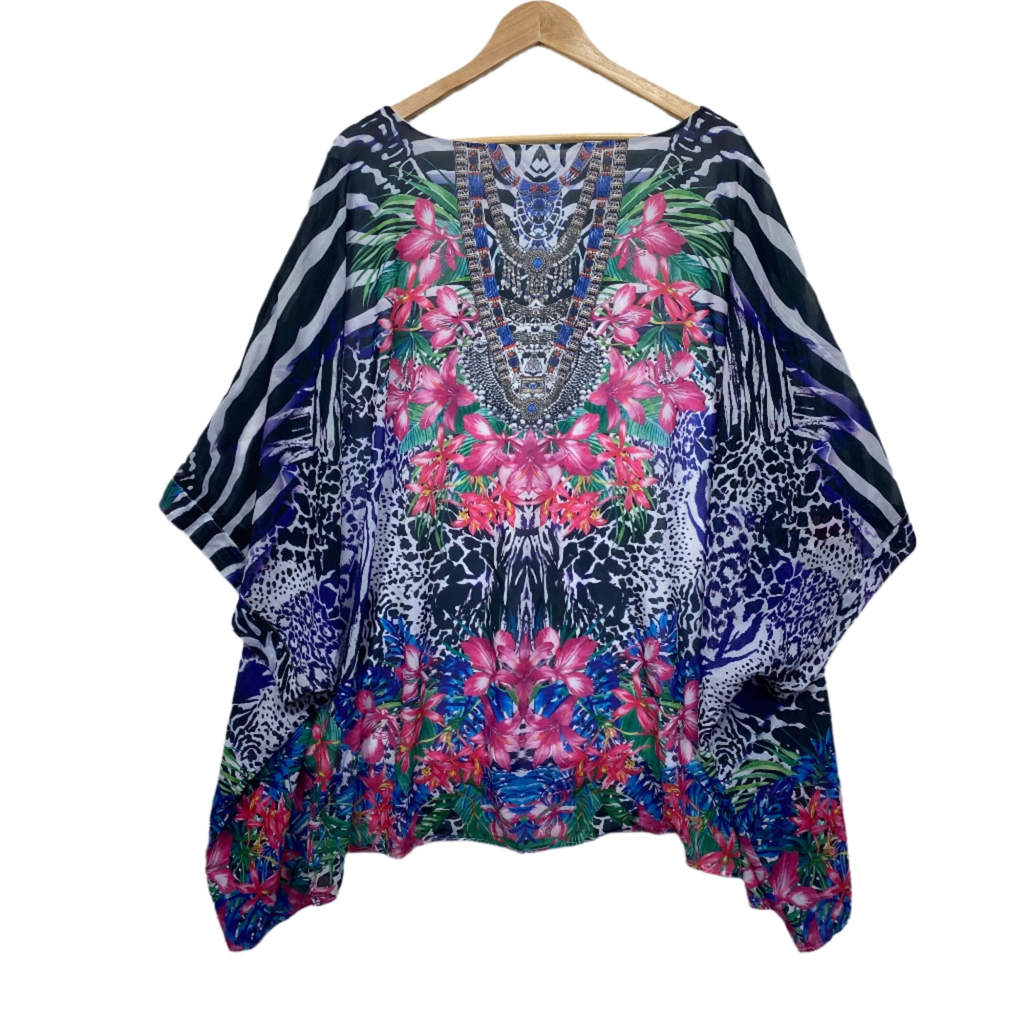 Autograph Kaftan Top Size 26 Multicoloured Floral