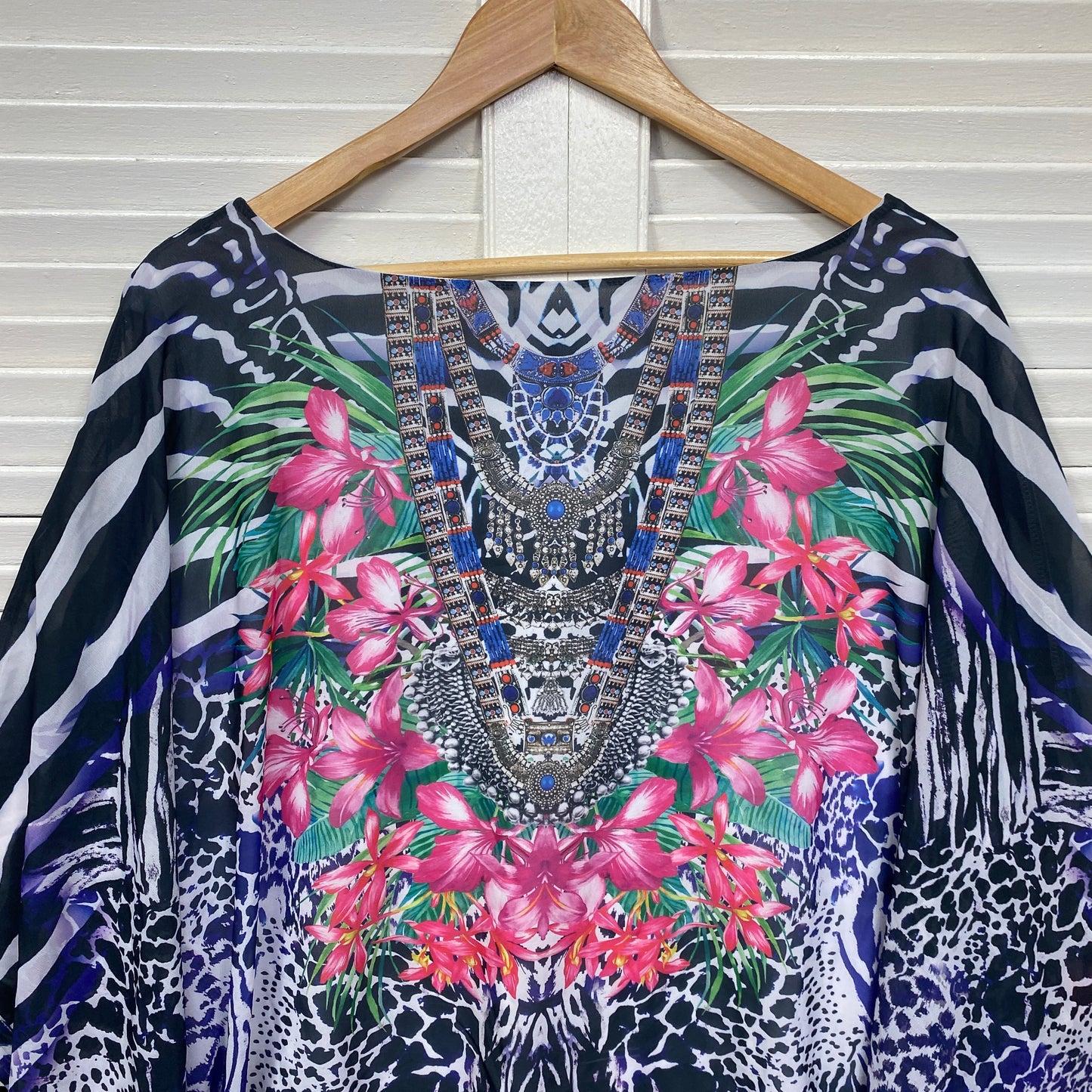 Autograph Kaftan Top Size 26 Multicoloured Floral