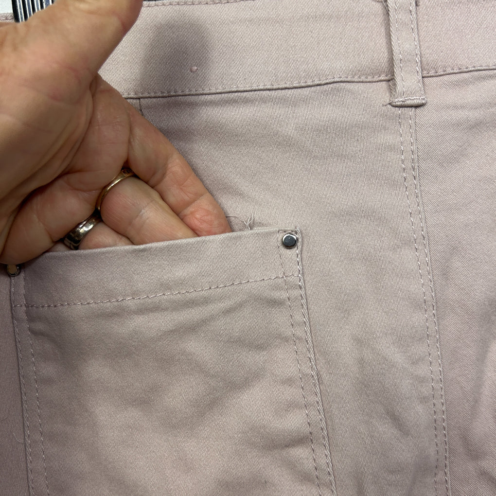Rockmans Pink Chino Shorts - Size 16