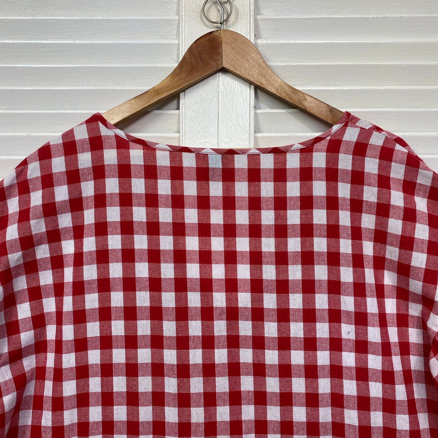 Shein Curve Smock Dress Size 20 22 3XL Red Gingham Check