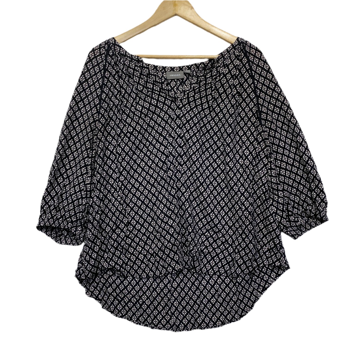 Sussan Top Size 18 Black 3/4 Sleeve