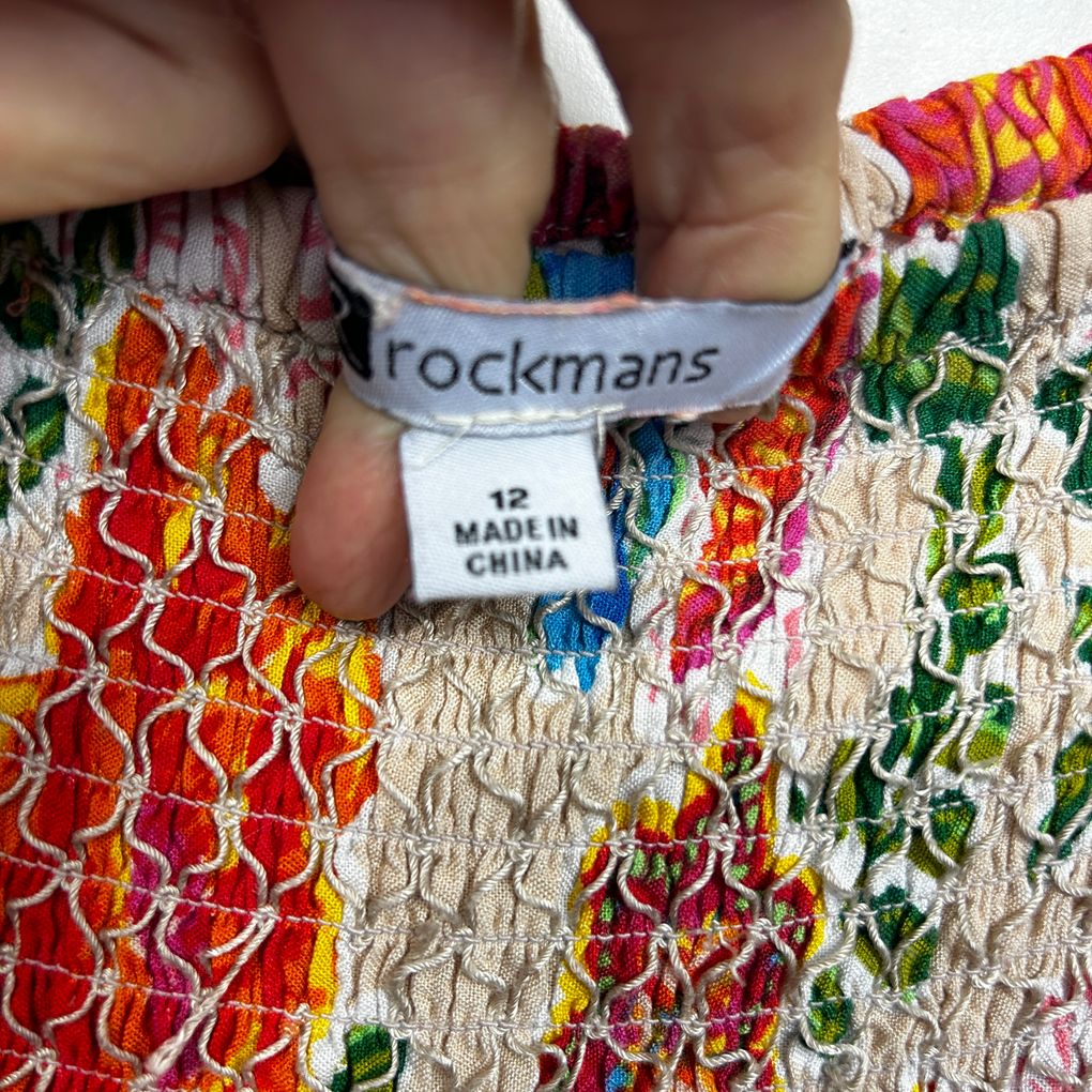Rockmans Multicoloured Floral Maxi Skirt - Size 12