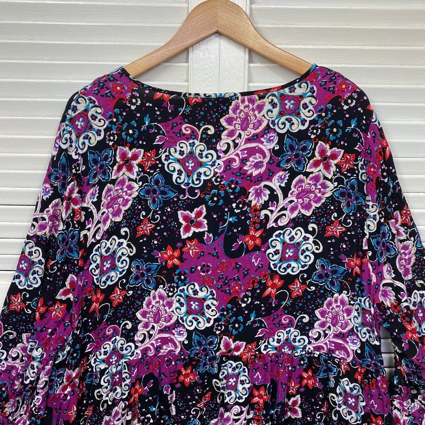 Taking Shape Maxi Dress Size 22 Plus Pink Black Floral Midi