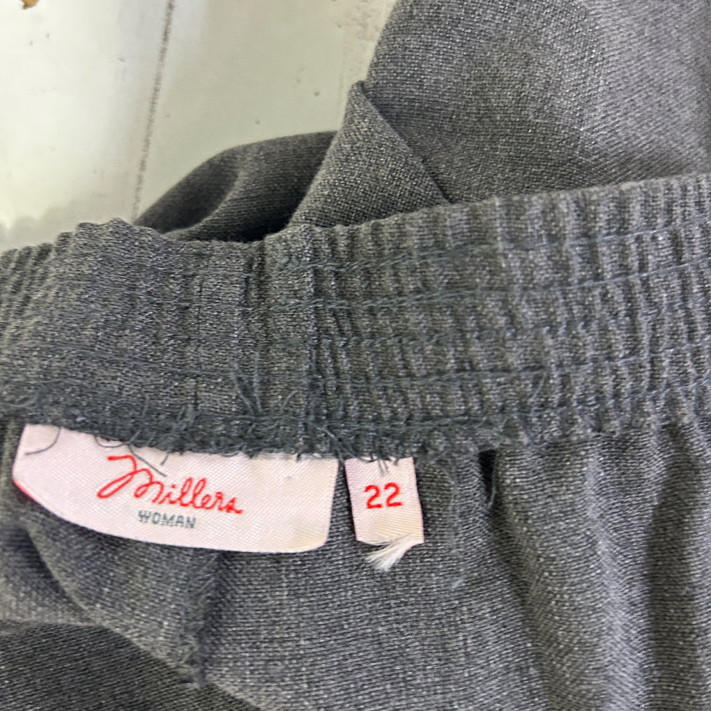 Millers Woman Charcoal Tapered Pants - Size 22