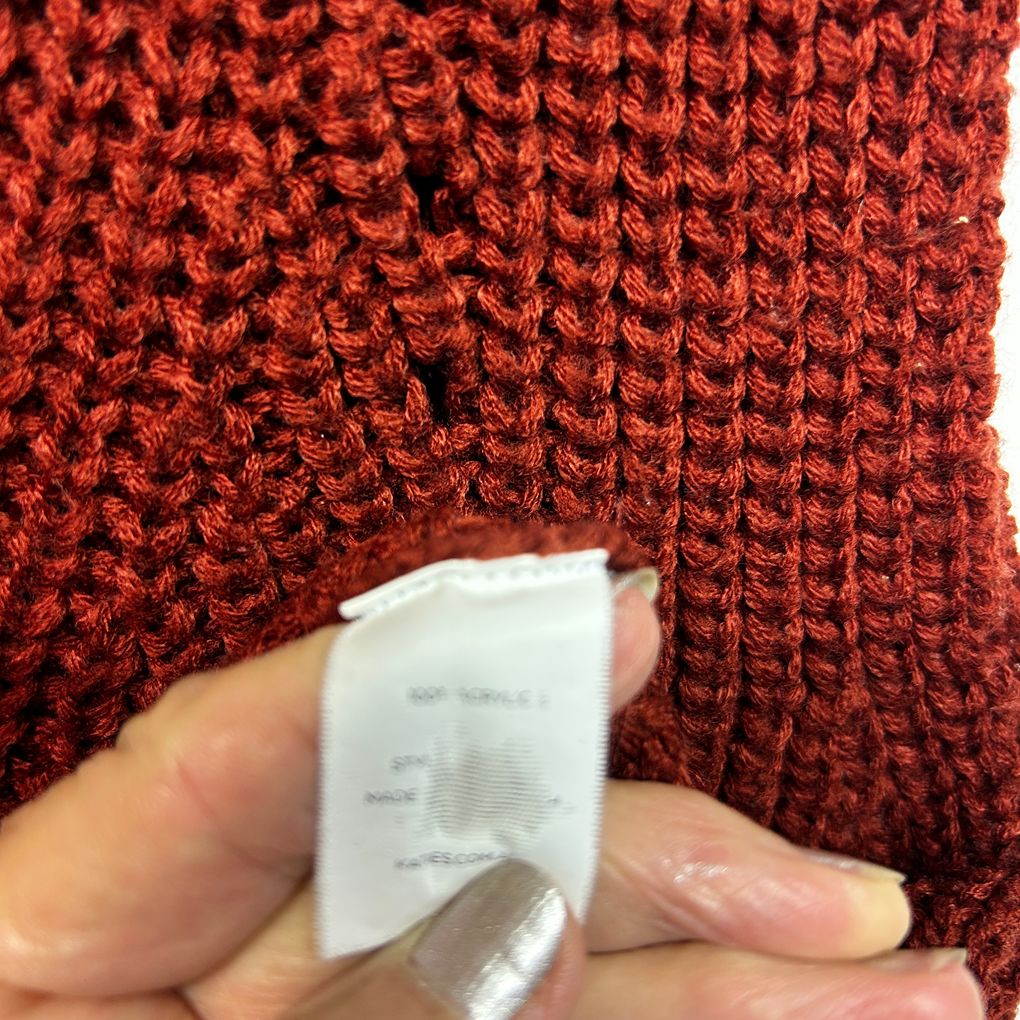 Katies Rust Knit Vest - Size 2XL