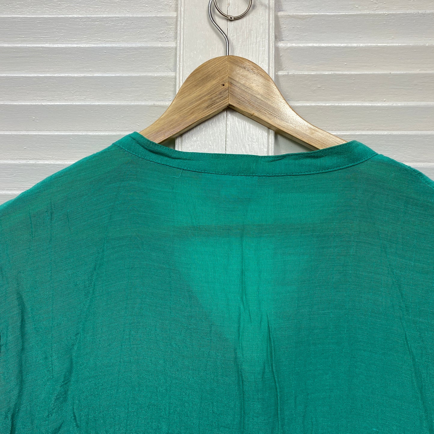 Millers Top Size 20 Green Short Sleeve Button Up