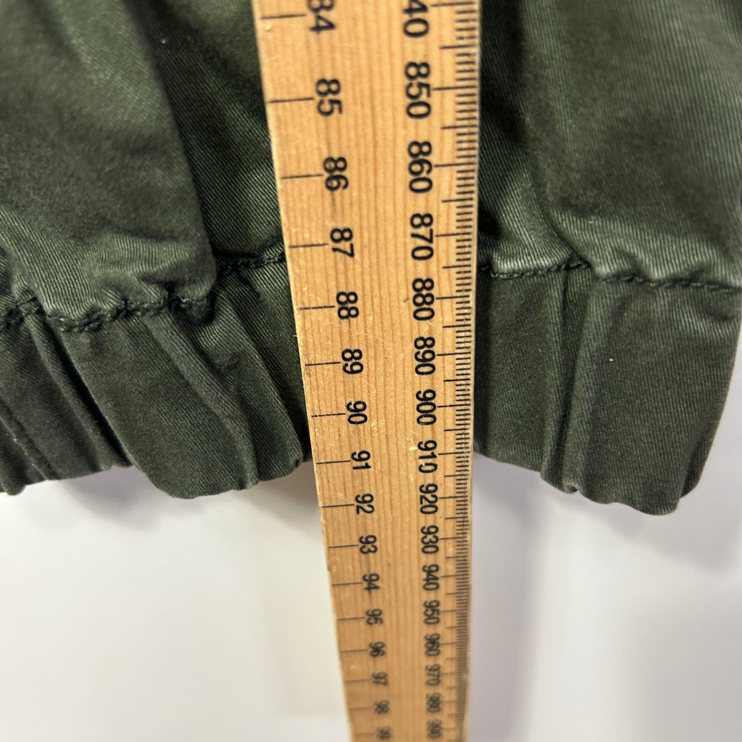 Cotton On The Cuff Chino Pants Size 14 Green Pockets