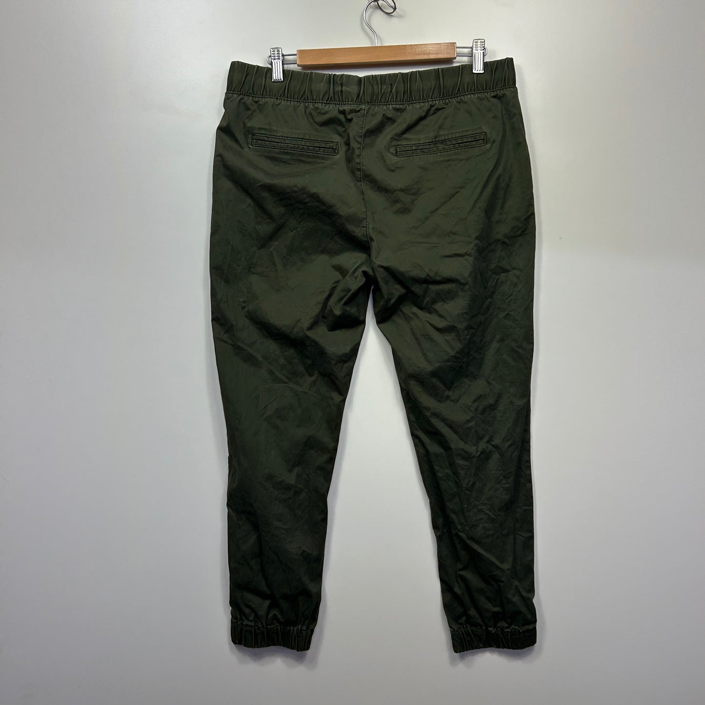 Cotton On The Cuff Chino Pants Size 14 Green Pockets