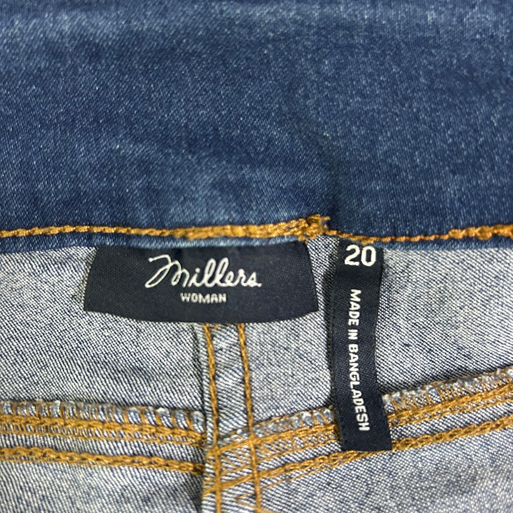 Millers Blue Crop Denim Pants  - Size 20