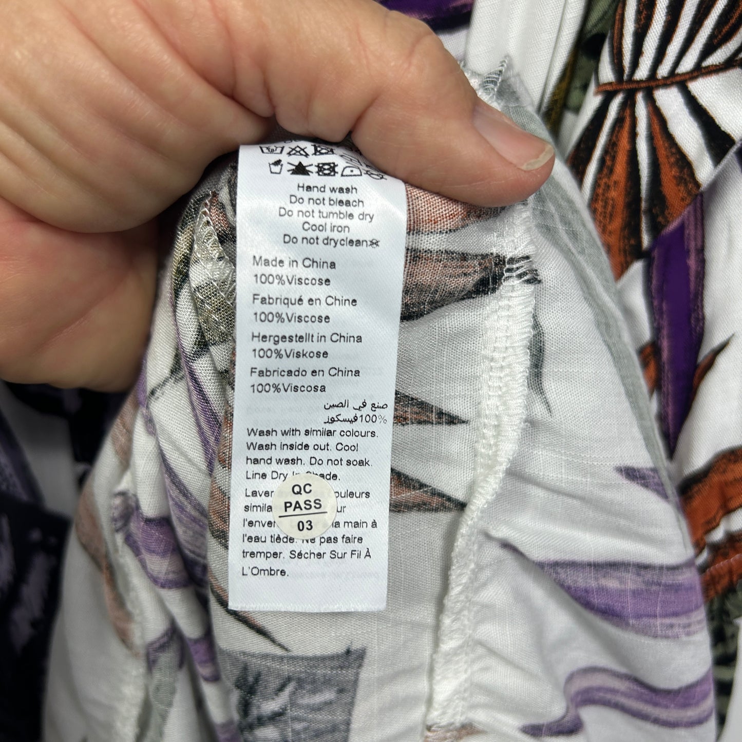 City Chic White Purple Green Island Paradise Dress - Size XXL/24
