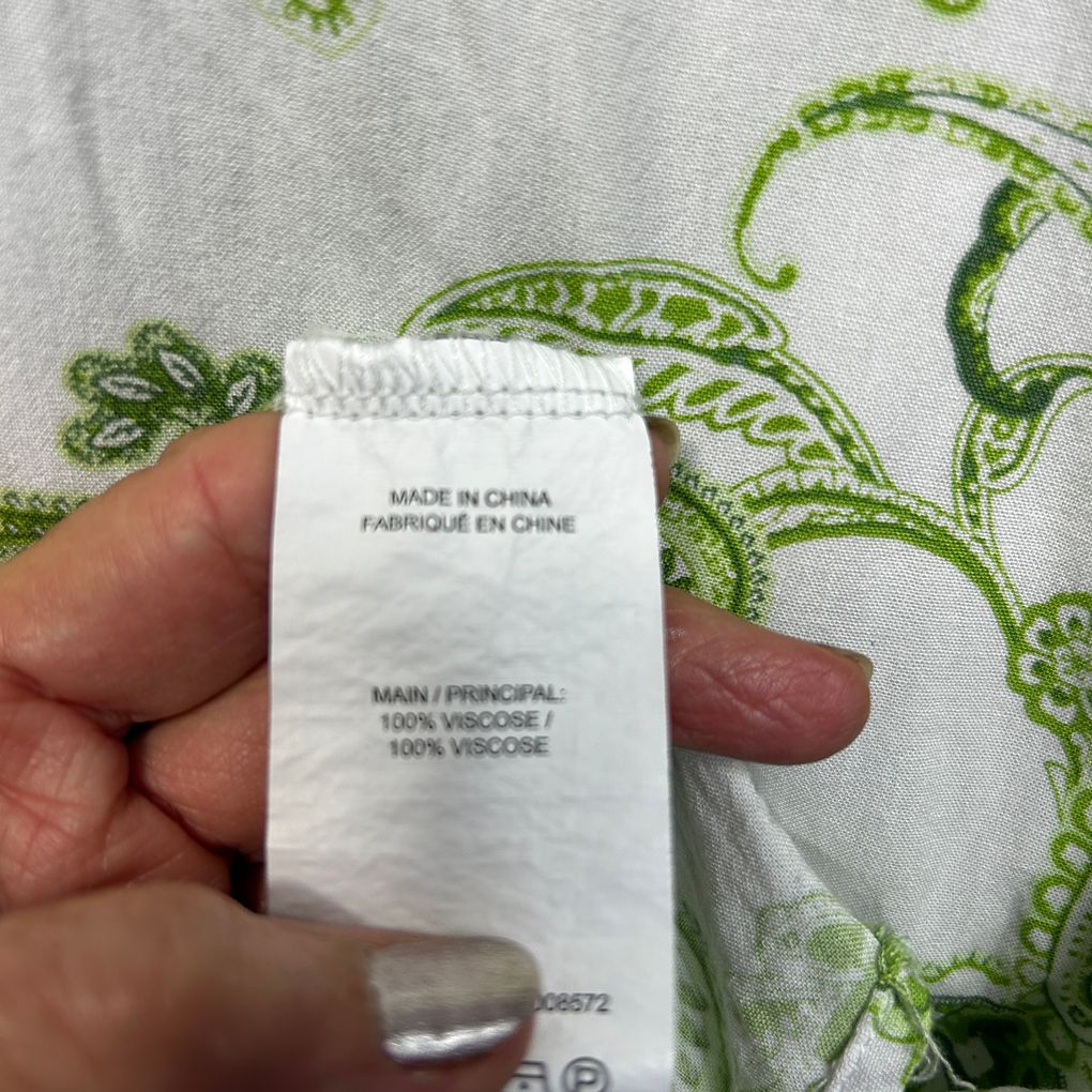 Millers Green Paisley Top - Size 16/18