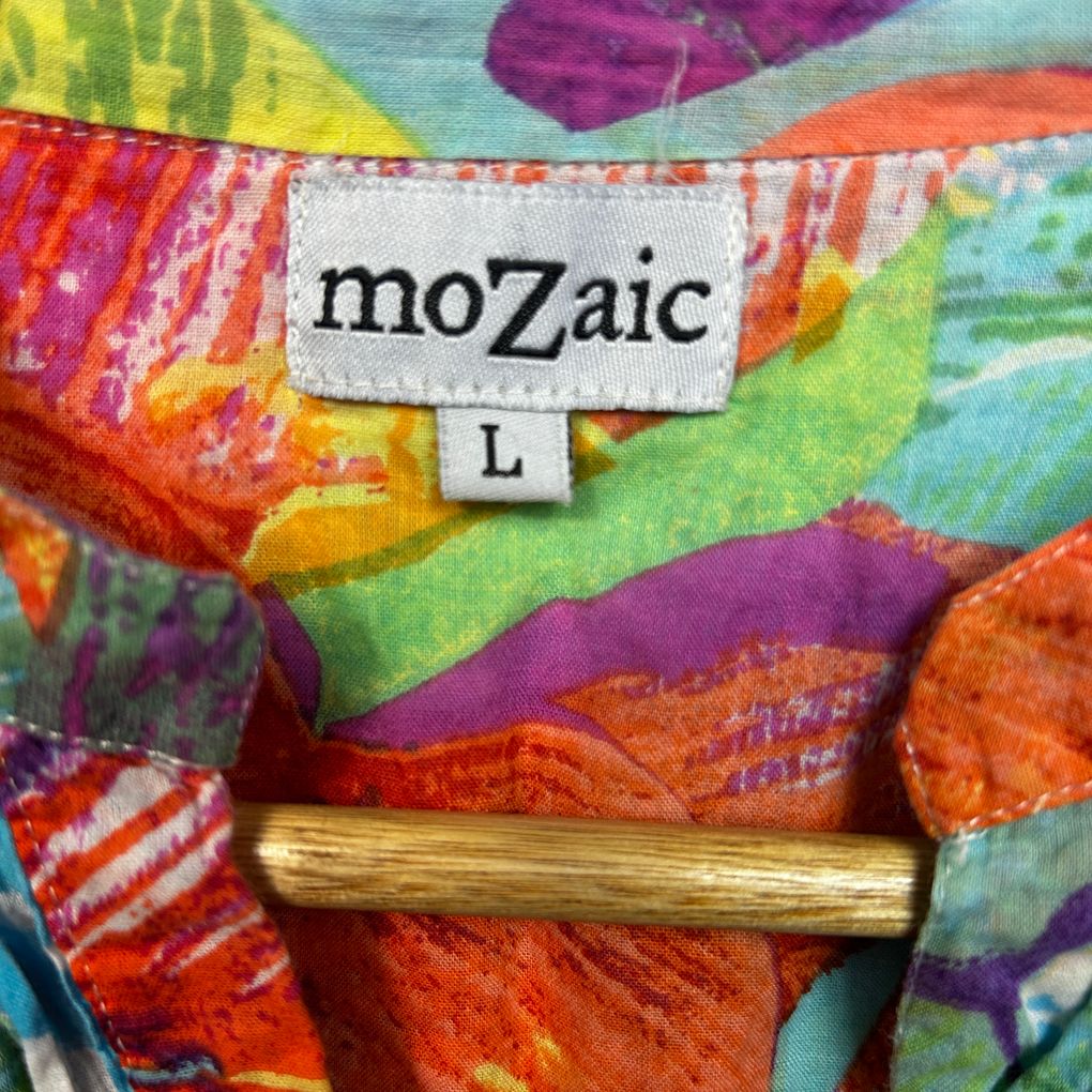 Mozaic Multicoloured Cotton Shirt - Size L