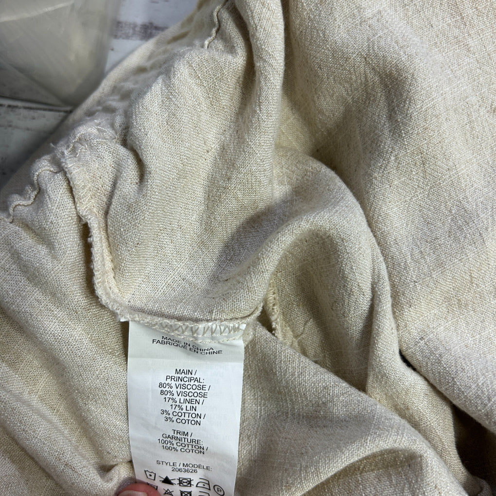 Millers Natural Linen Blend Cargo Crop Pants - Size 22