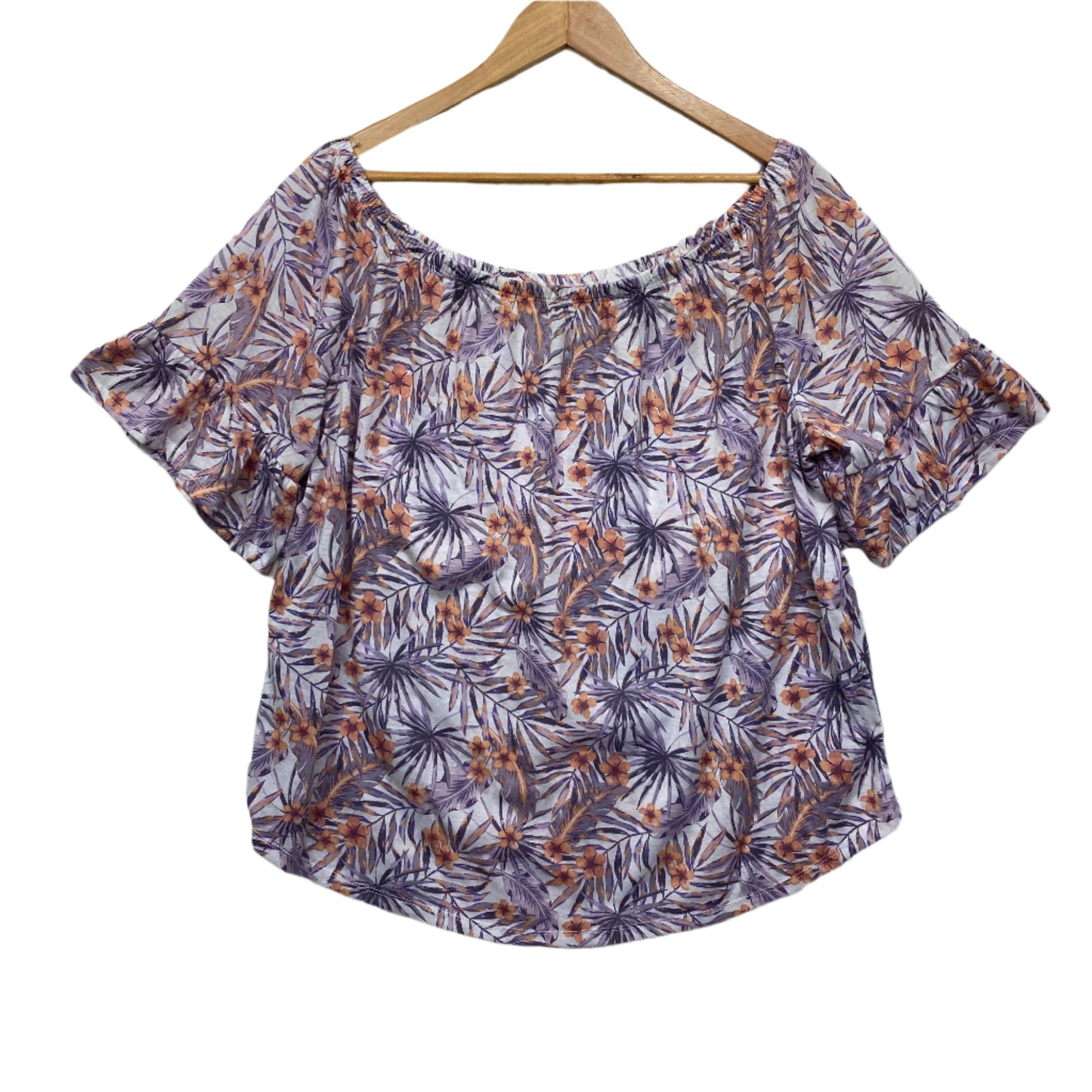 Edited Top Size 18 Short Sleeve Floral