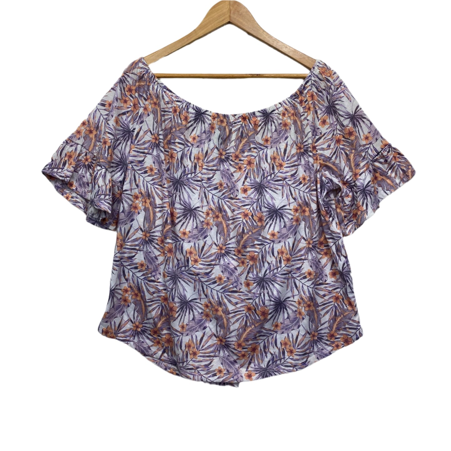 Edited Top Size 18 Short Sleeve Floral