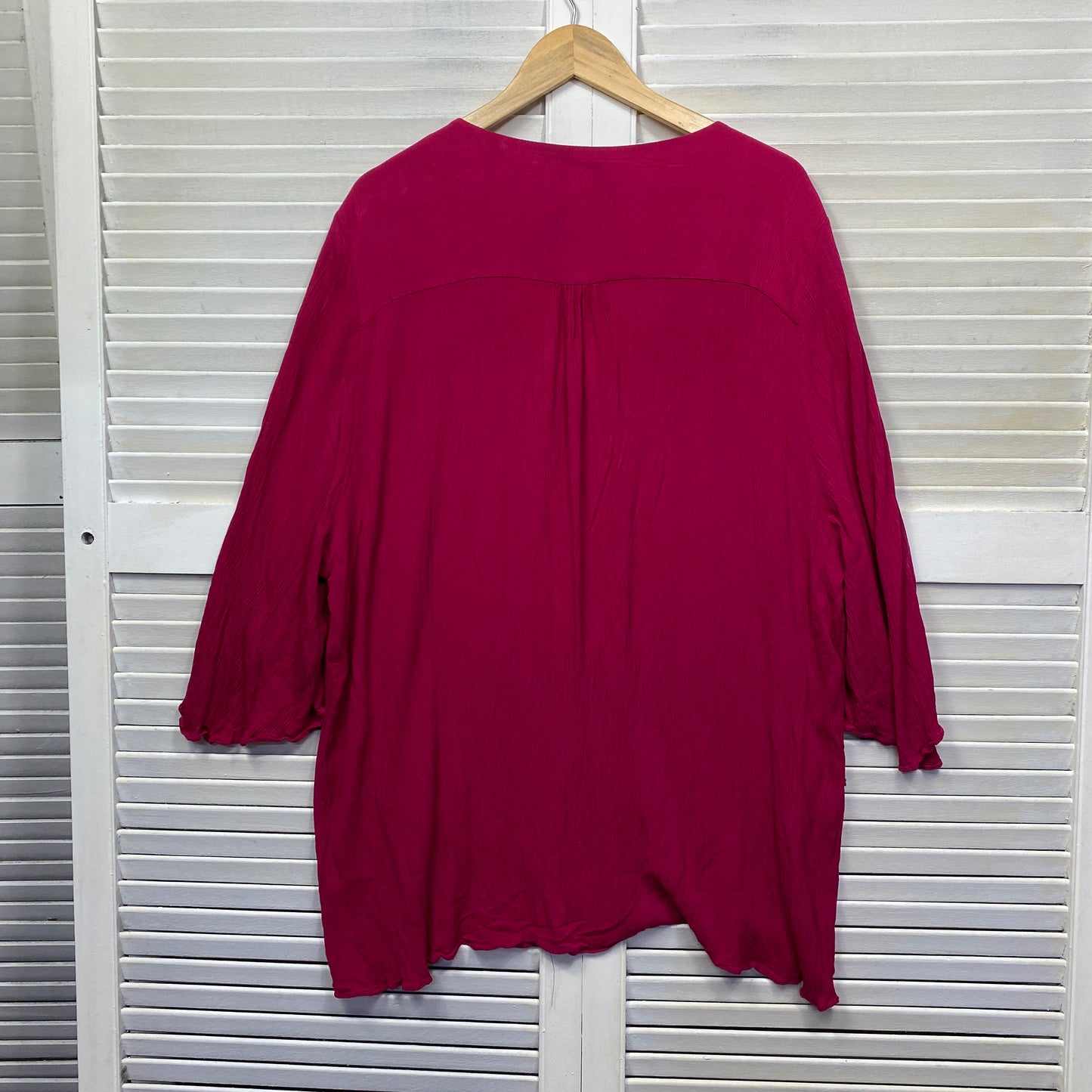 Autograph Top Size 26 Plus Pink Long Sleeve Tunic Viscose