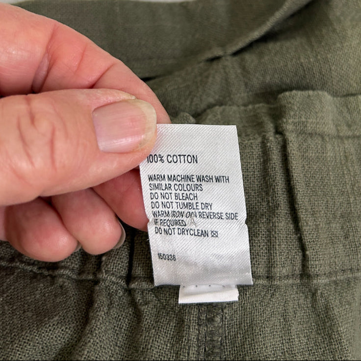 Anko Curve Green Olive Shorts - Size 24