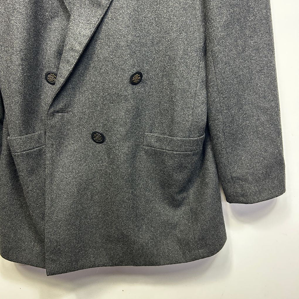 Vintage Katies Wool Blend Charcoal Blazer - Size 16