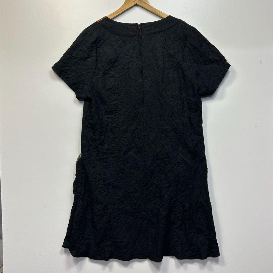 Saint Lori Black Cotton Top - Size 18