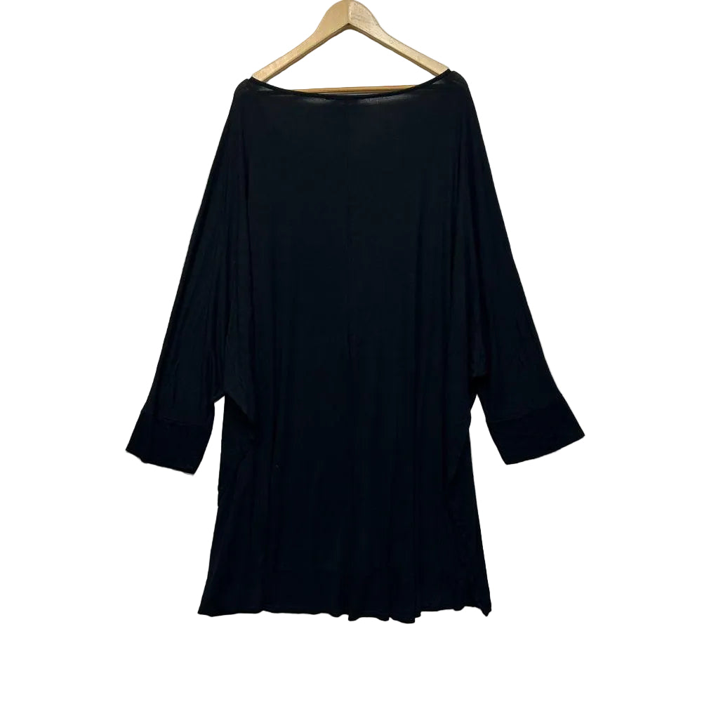 Yours Black Casual Top - Size 30+