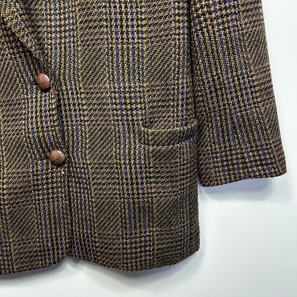 Vintage Skirtmaster Brown Houndstooth Blazer - Size 12