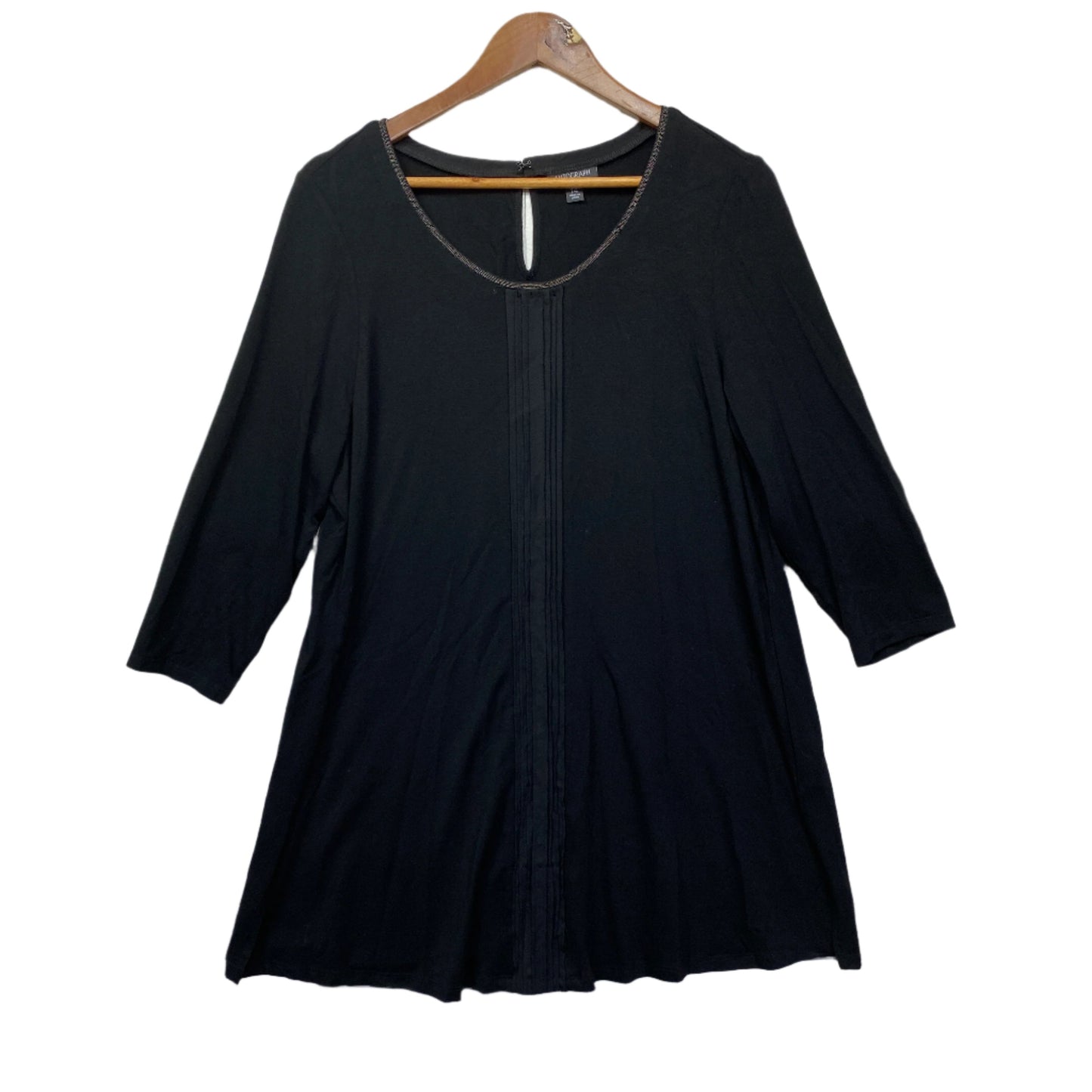 Autograph Tunic Top Size 14 Black Long Sleeve