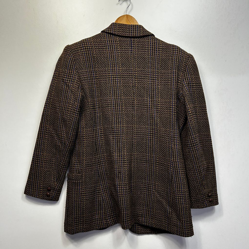 Vintage Skirtmaster Brown Houndstooth Blazer - Size 12