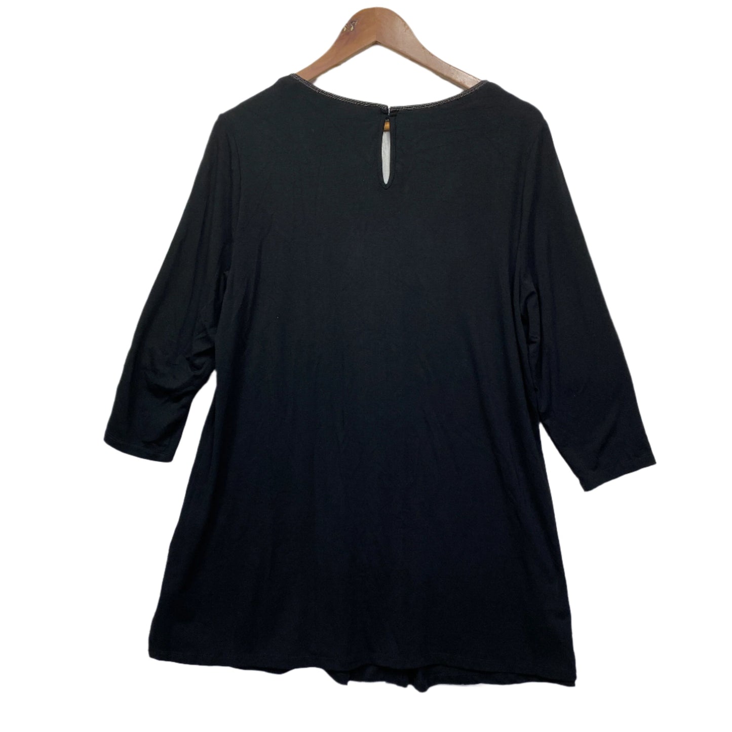 Autograph Tunic Top Size 14 Black Long Sleeve