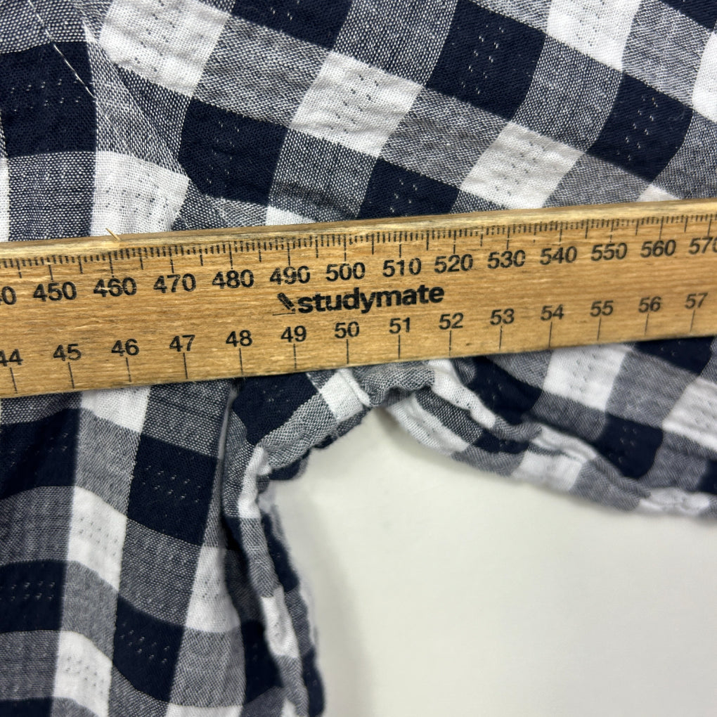 Sportscraft Black & White Gingham Check Shift Dress - Size 18