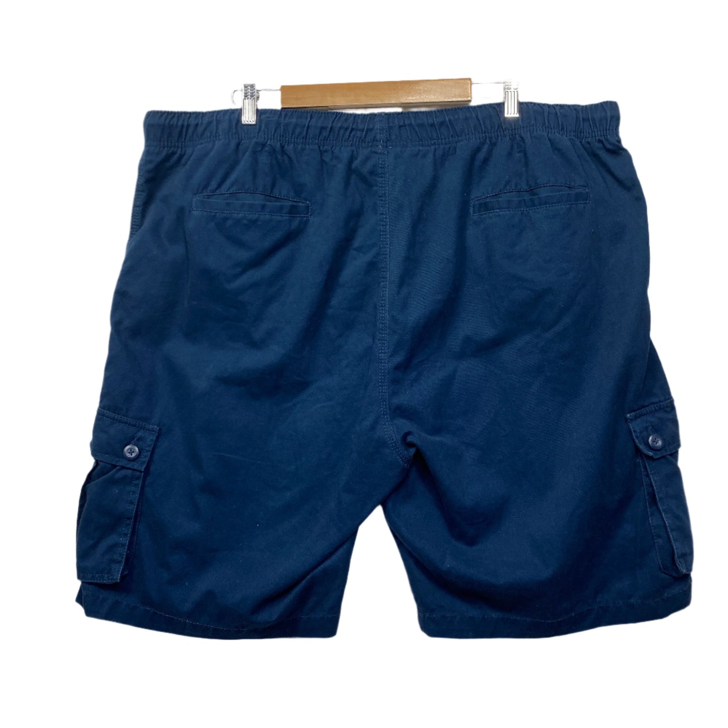 Joe & Co Mens Shorts Size 5XL Plus Blue Cargo Bermuda