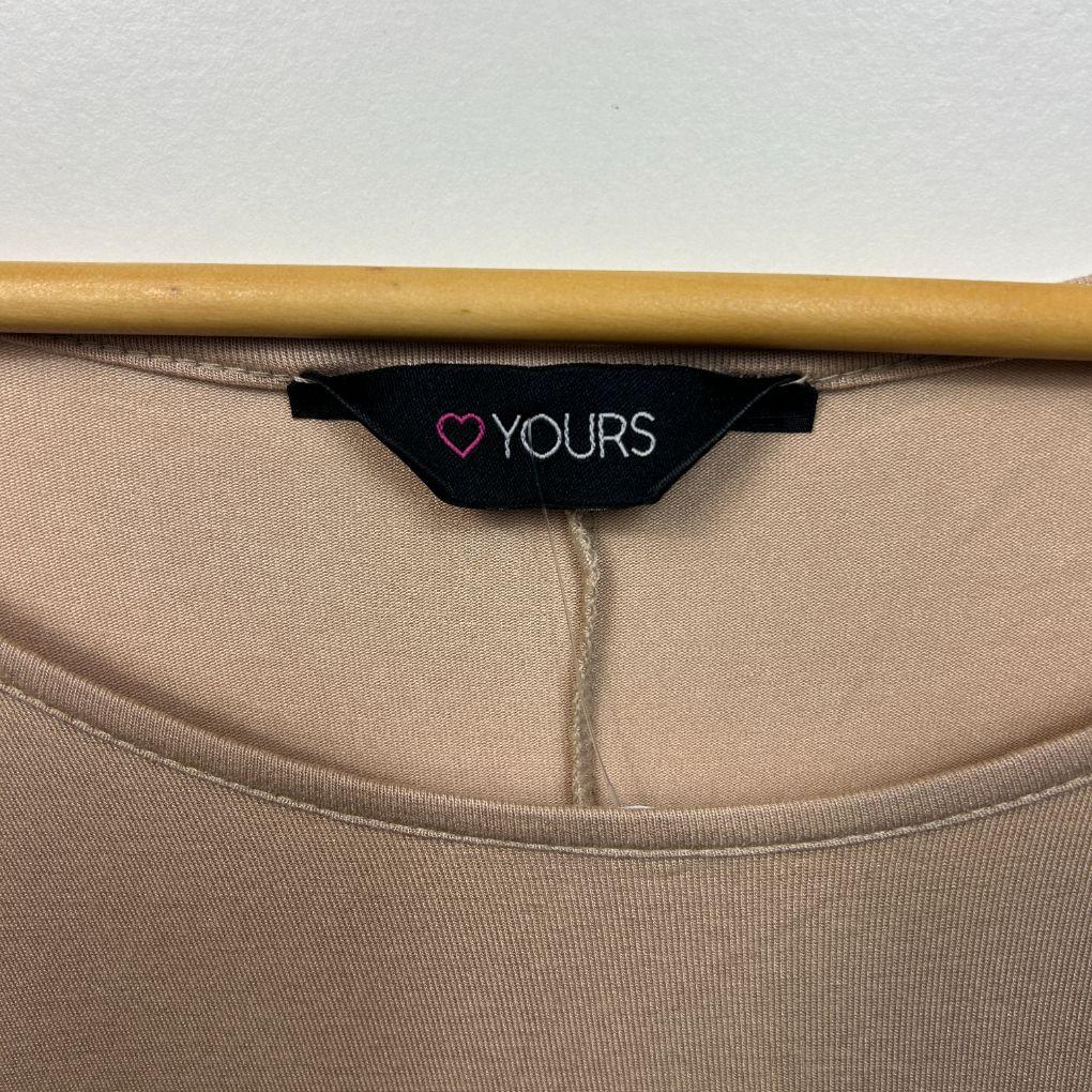 Yours Beige Top - Size 26-28