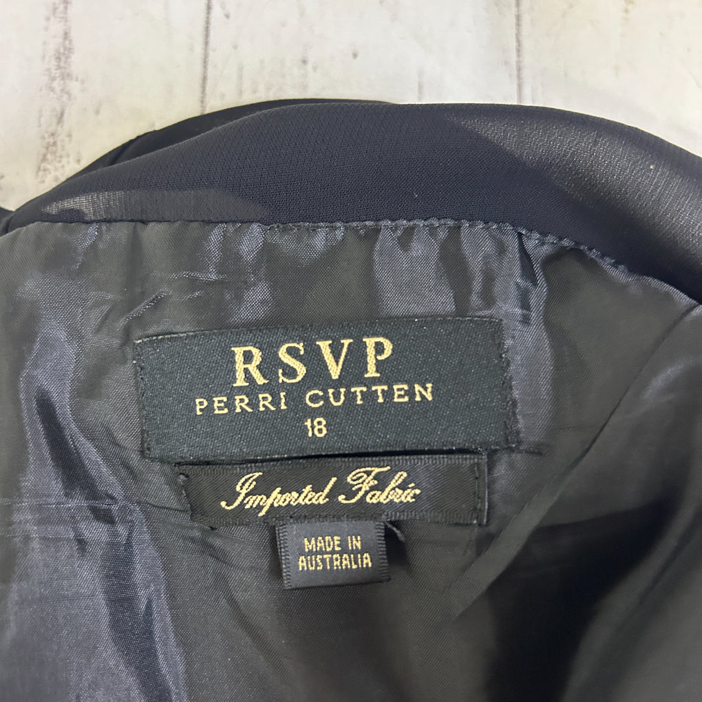 RSVP Perri Cutten Black Sleeveless Pencil Dress - Size 18